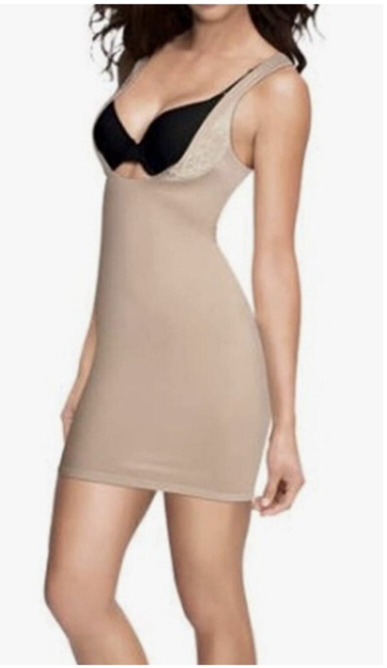 NWT Maidenform Flexees WYOB Slip FL1269 Beige Full Slip Slimming ShapingXL